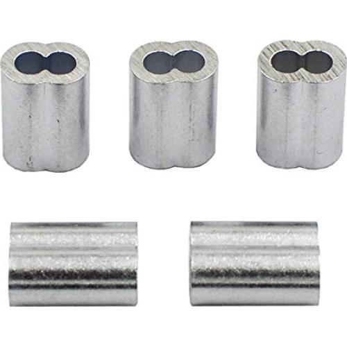 Manguitos de Aluminio Crimps 150pcs DGOL 1/8" (3.5mm)