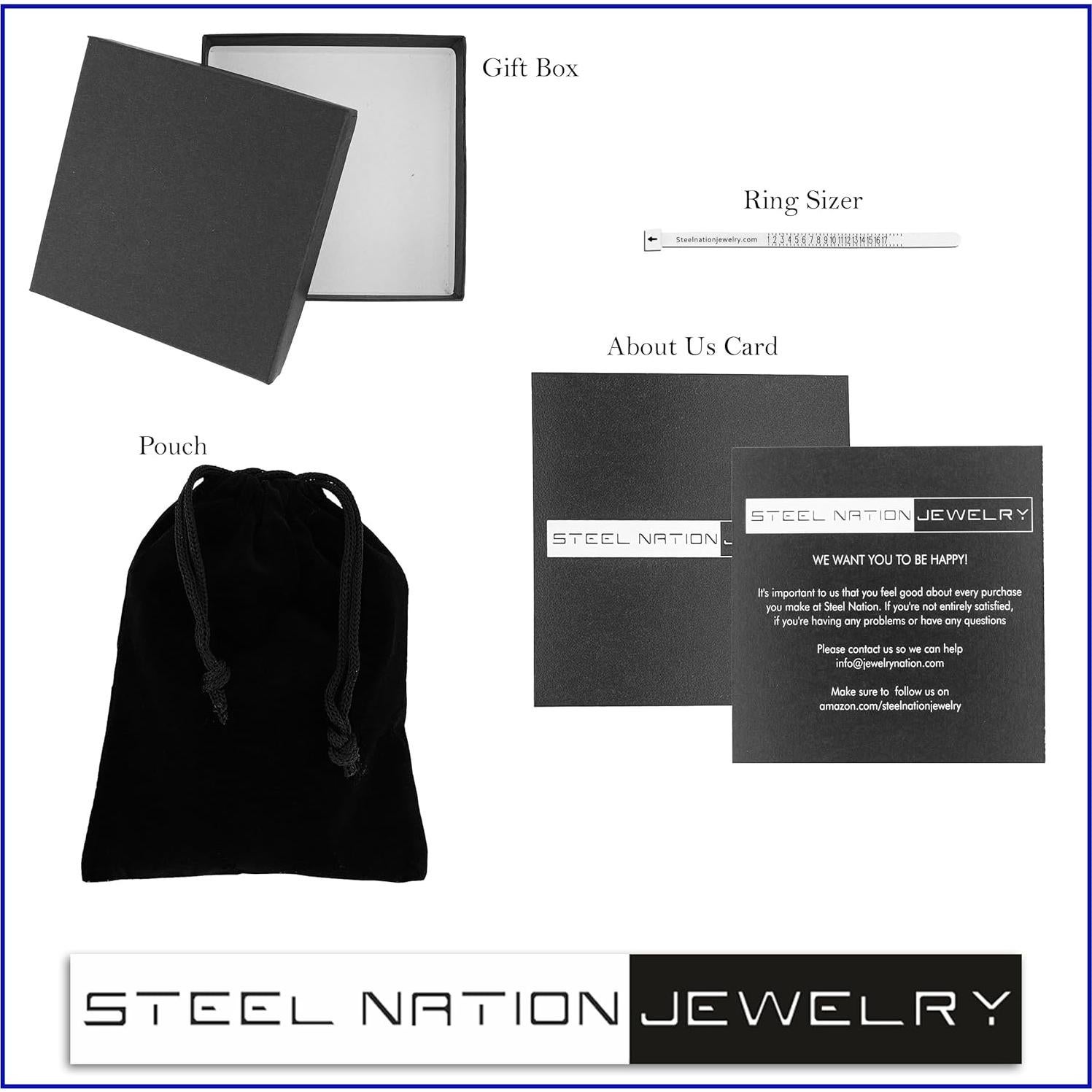 Pulsera de cadena de bicicleta Steel Nation tricolor 21,59 cm