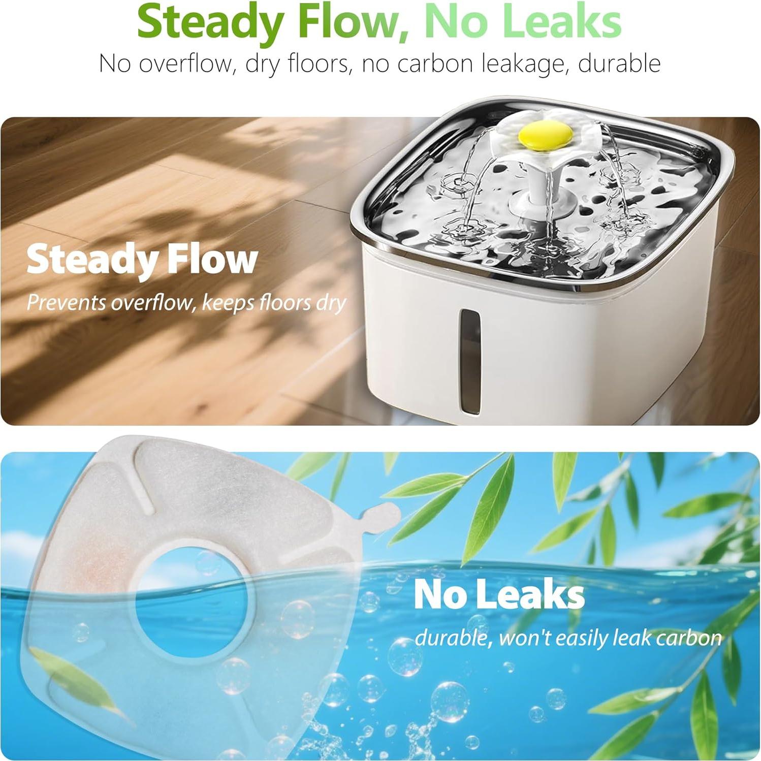 Filtros de Reemplazo TOGGATH para Fuente de Agua Mascotas Pack 8