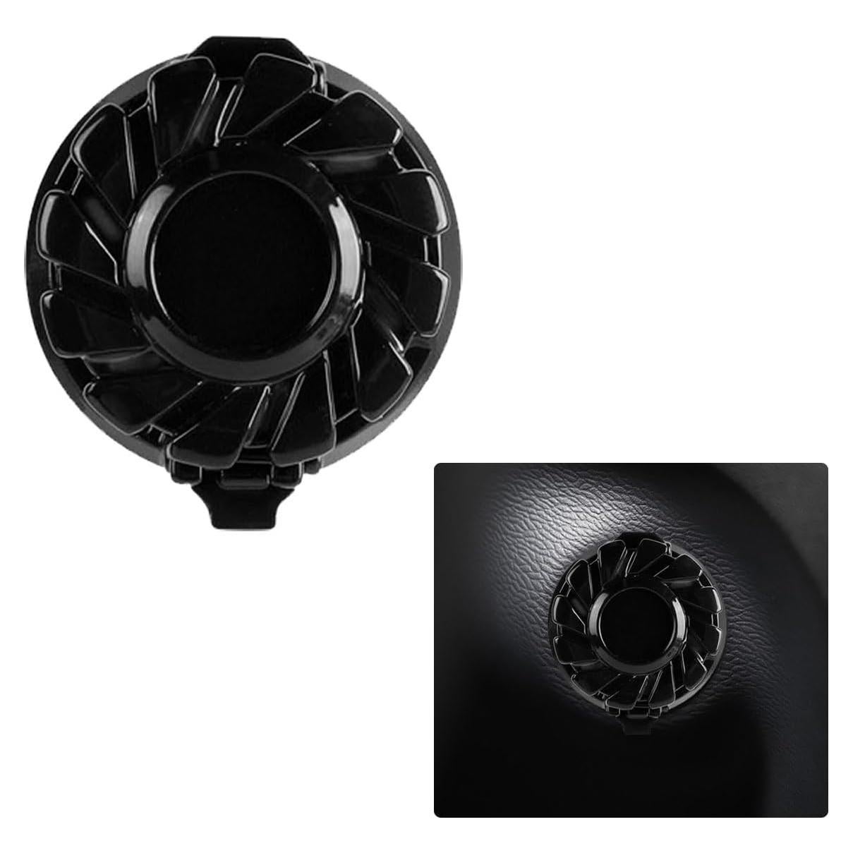 Cubierta de Botón de Inicio DUSCOKE - Aleación de Zinc Negro Mate