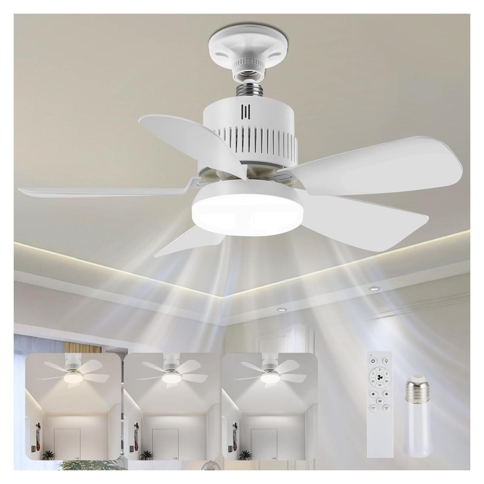 Ventilador de Techo con Luz FanLito 30W Control Remoto Silencioso