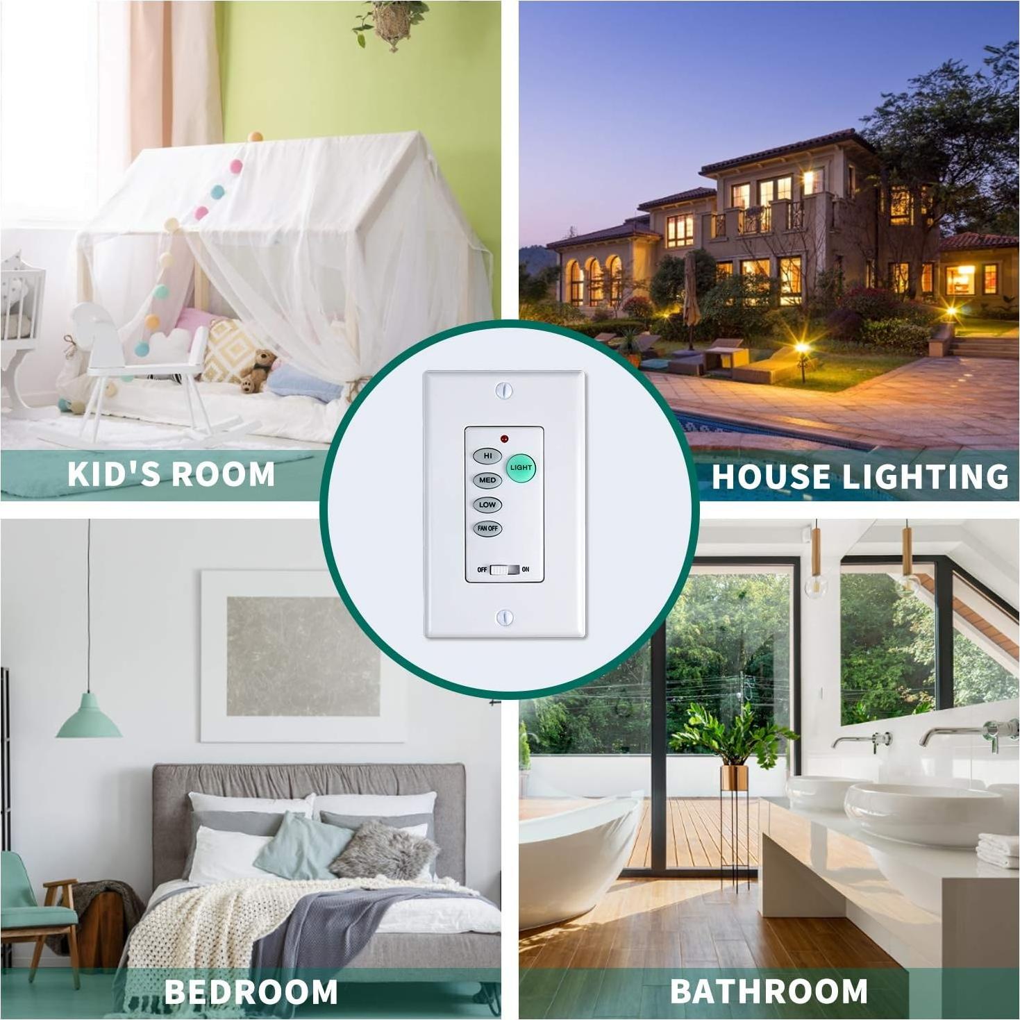 Control Remoto de Ventilador de Techo Eogifee UC-9050T 3 Velocidades