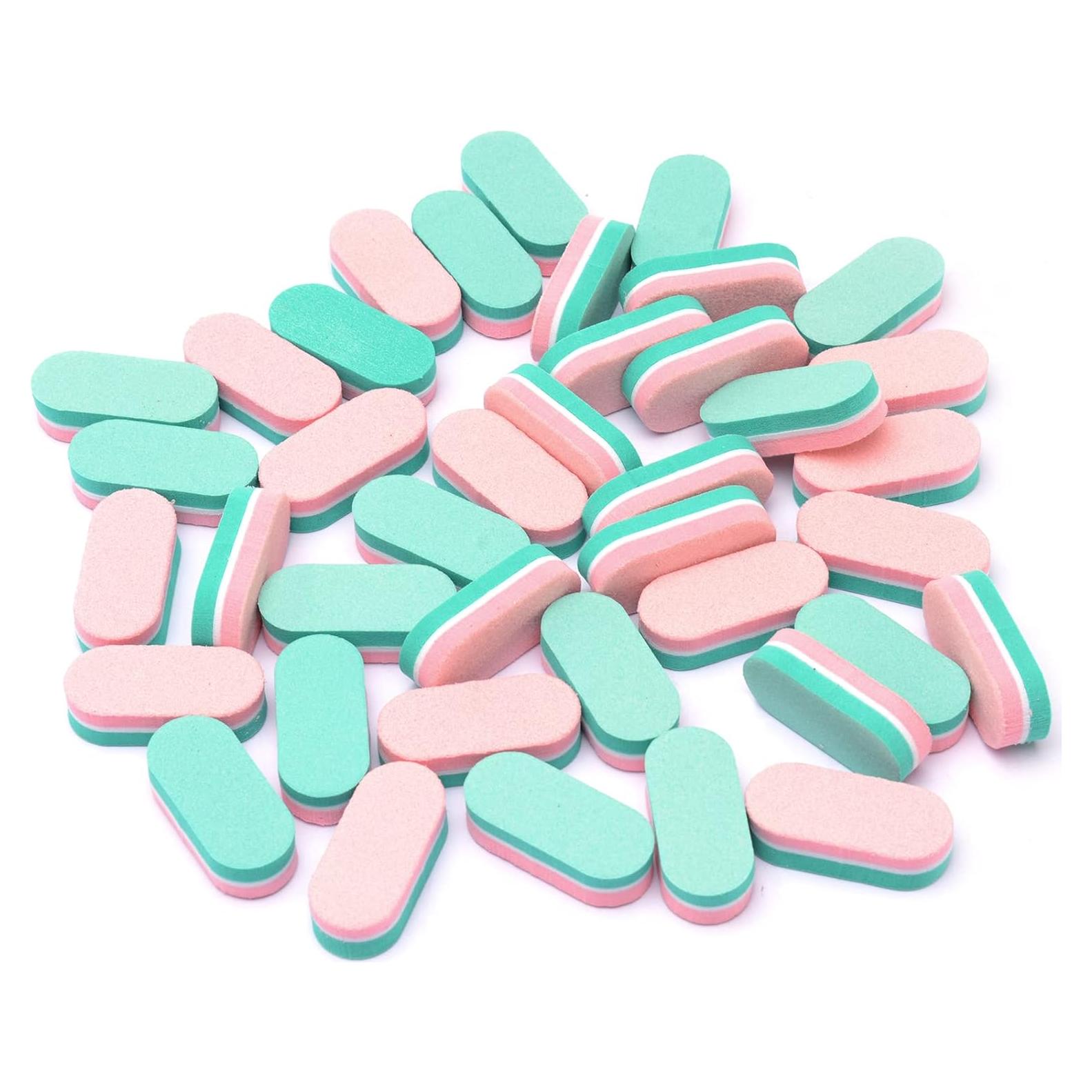 Mini Bloques de Lima de Uñas Diesisa 100/180 Grano - 40 Piezas