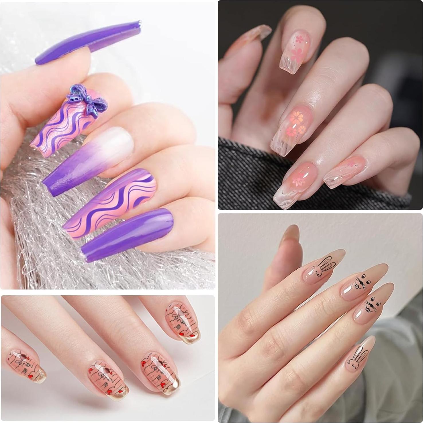 Kit de Estampado de Uñas Biutee 21PCS con 8 Colores de Esmalte