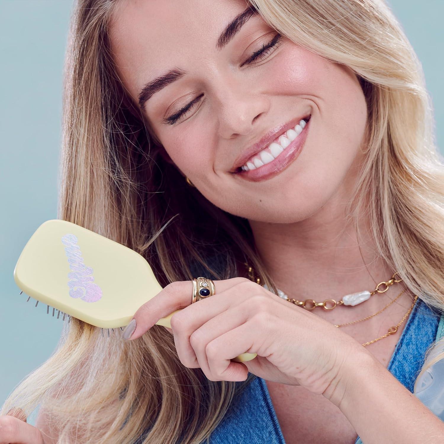 Cepillo Desenredante Mini Mane - Antiestático, Cerdas de Metal, 18.1 cm