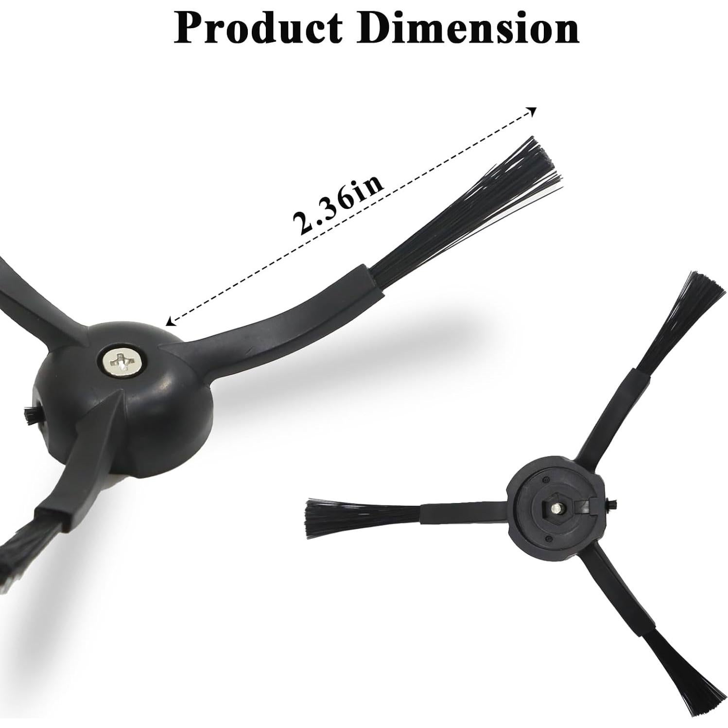 Cepillos Laterales Soniicmomo para Roborock Q Revo y S8 - 6 Piezas