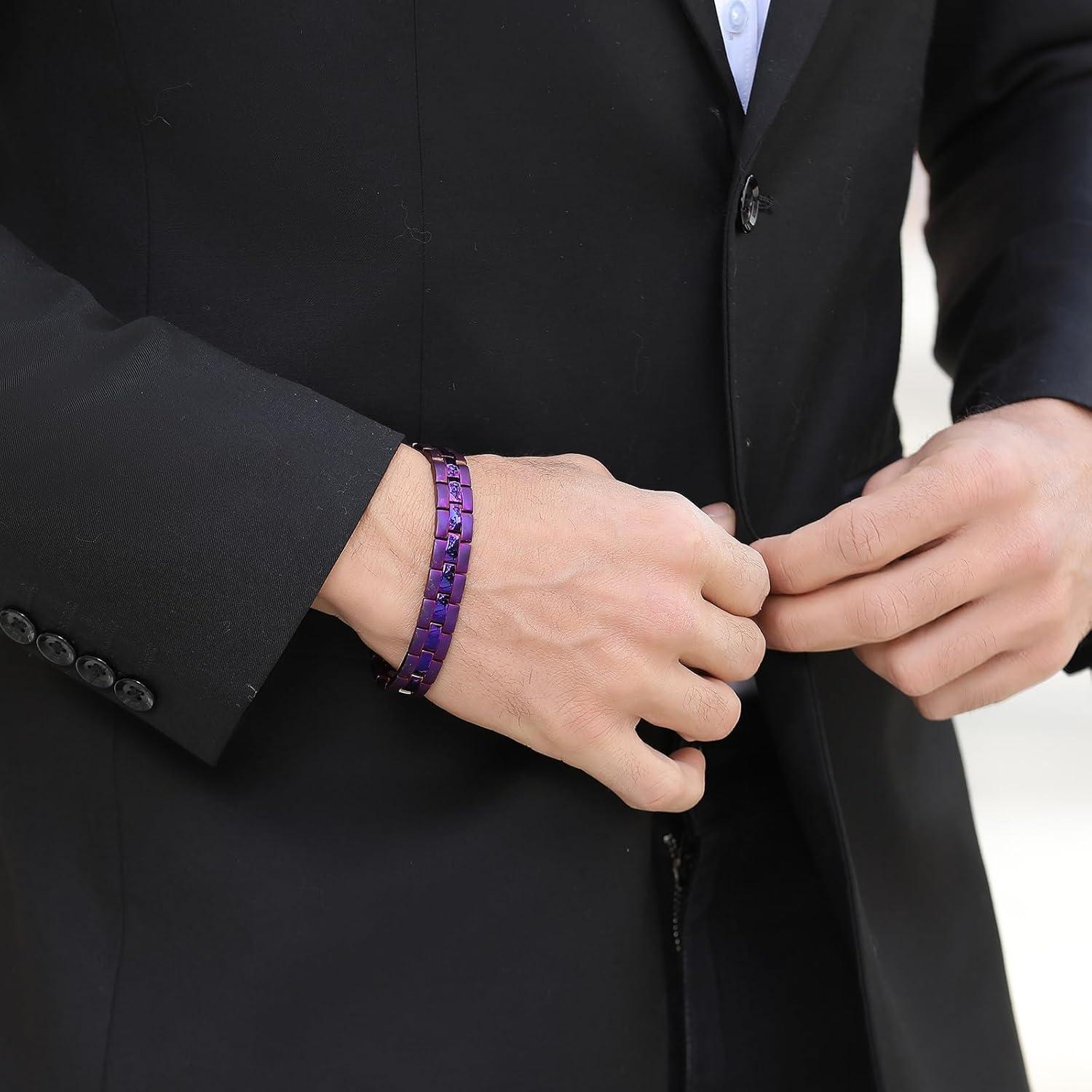 Pulsera Magnética Emmori Ajustable para Hombres y Mujeres