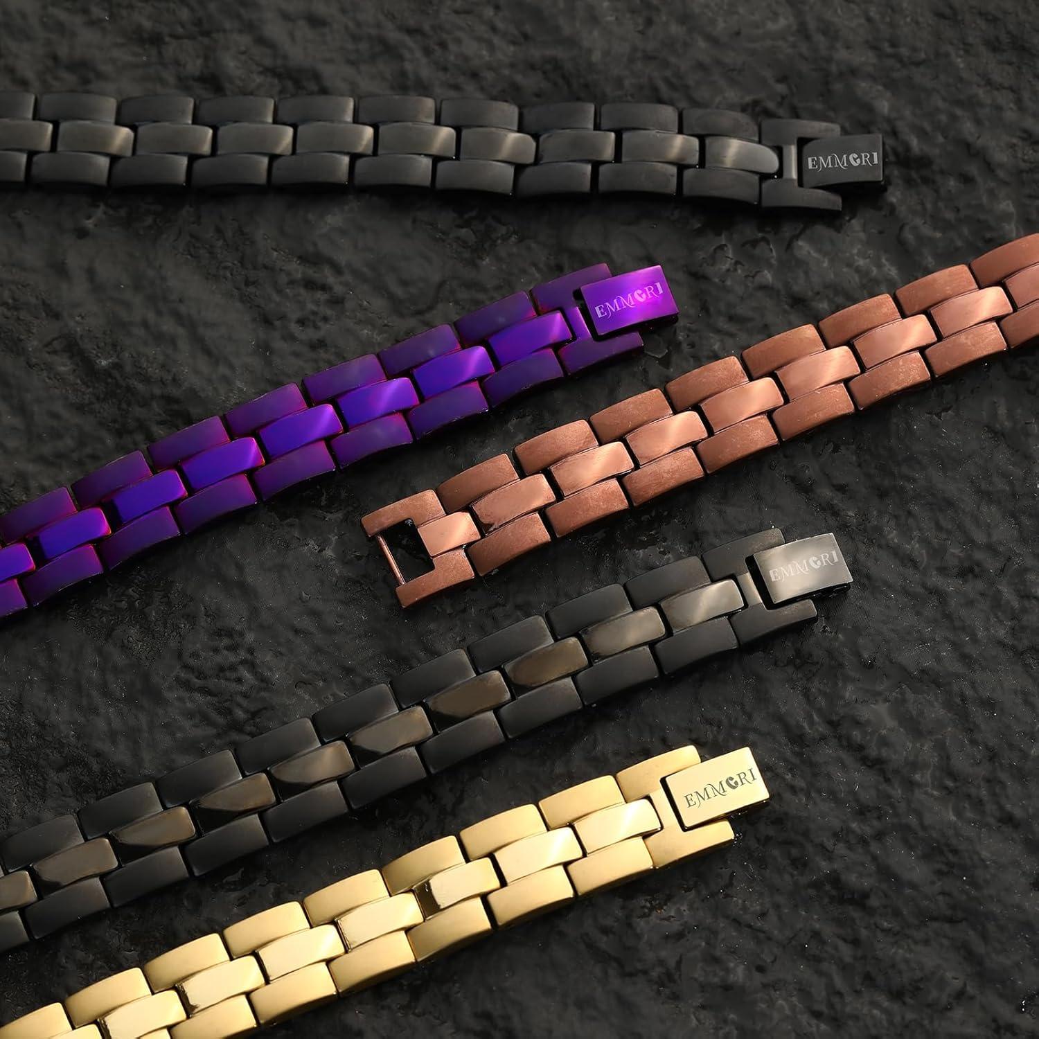 Pulsera Magnética Emmori Ajustable para Hombres y Mujeres