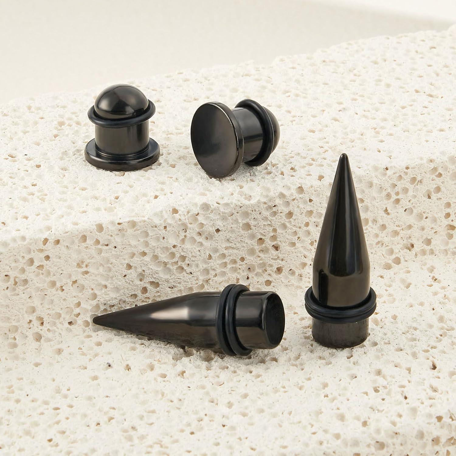 Kit de Estiramiento de Orejas Longbeauty 36pcs Acero Inoxidable