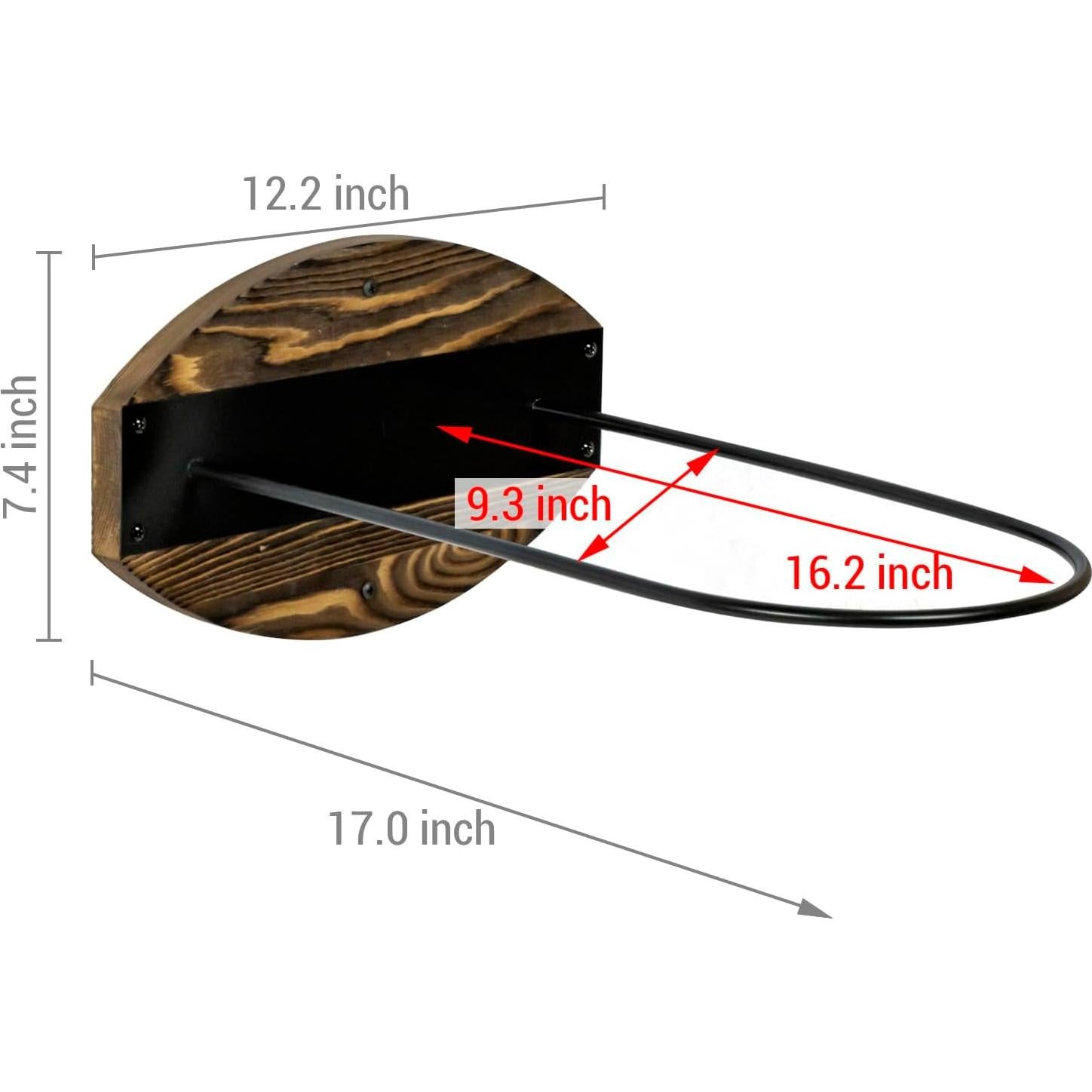 Juego de 2 Soportes de Pared MyGift para Pelotas de Ejercicio