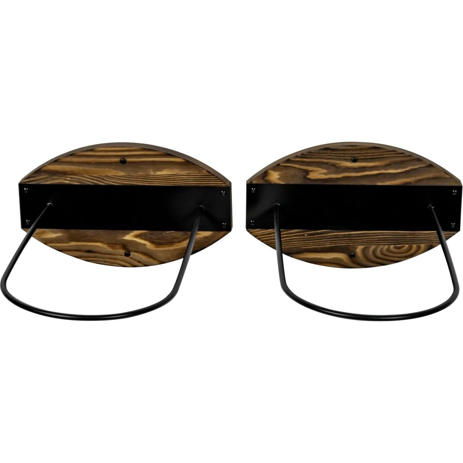 Juego de 2 Soportes de Pared MyGift para Pelotas de Ejercicio