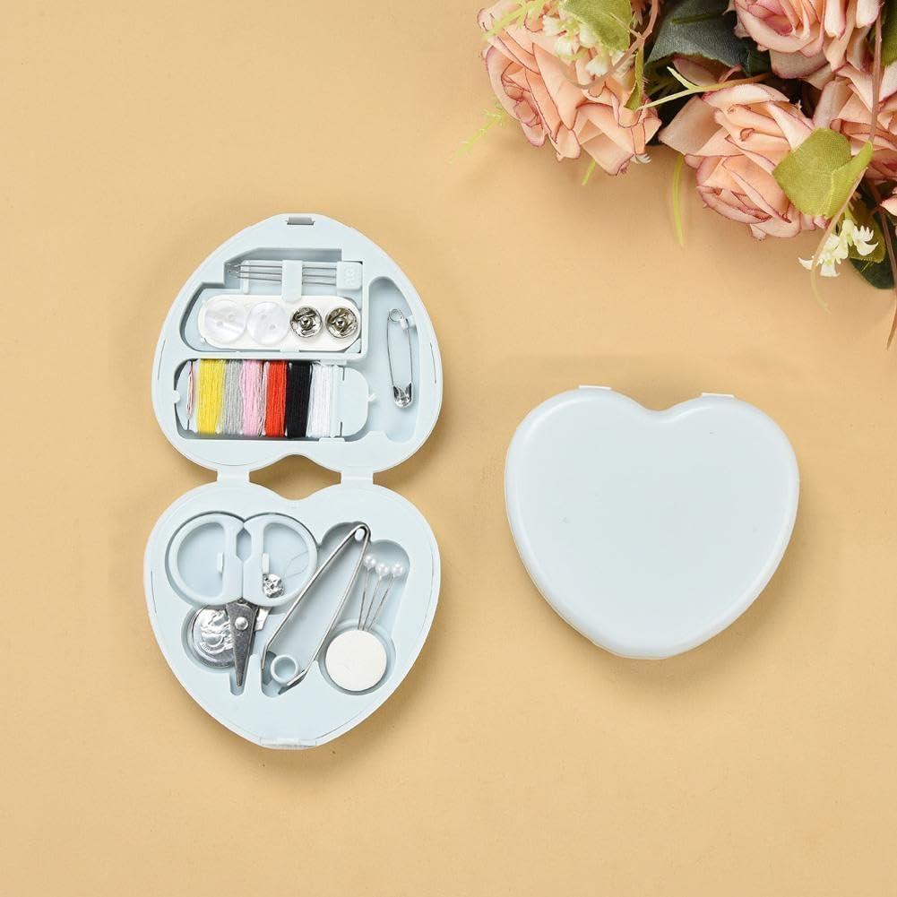 Kit de Costura de Viaje HODASHI Mini Portátil Azul 18 Piezas