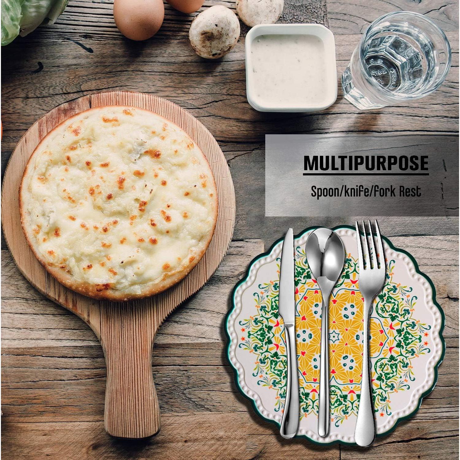 Trivetes de Cerámica WillFee Redondos 20 cm Juego de 4