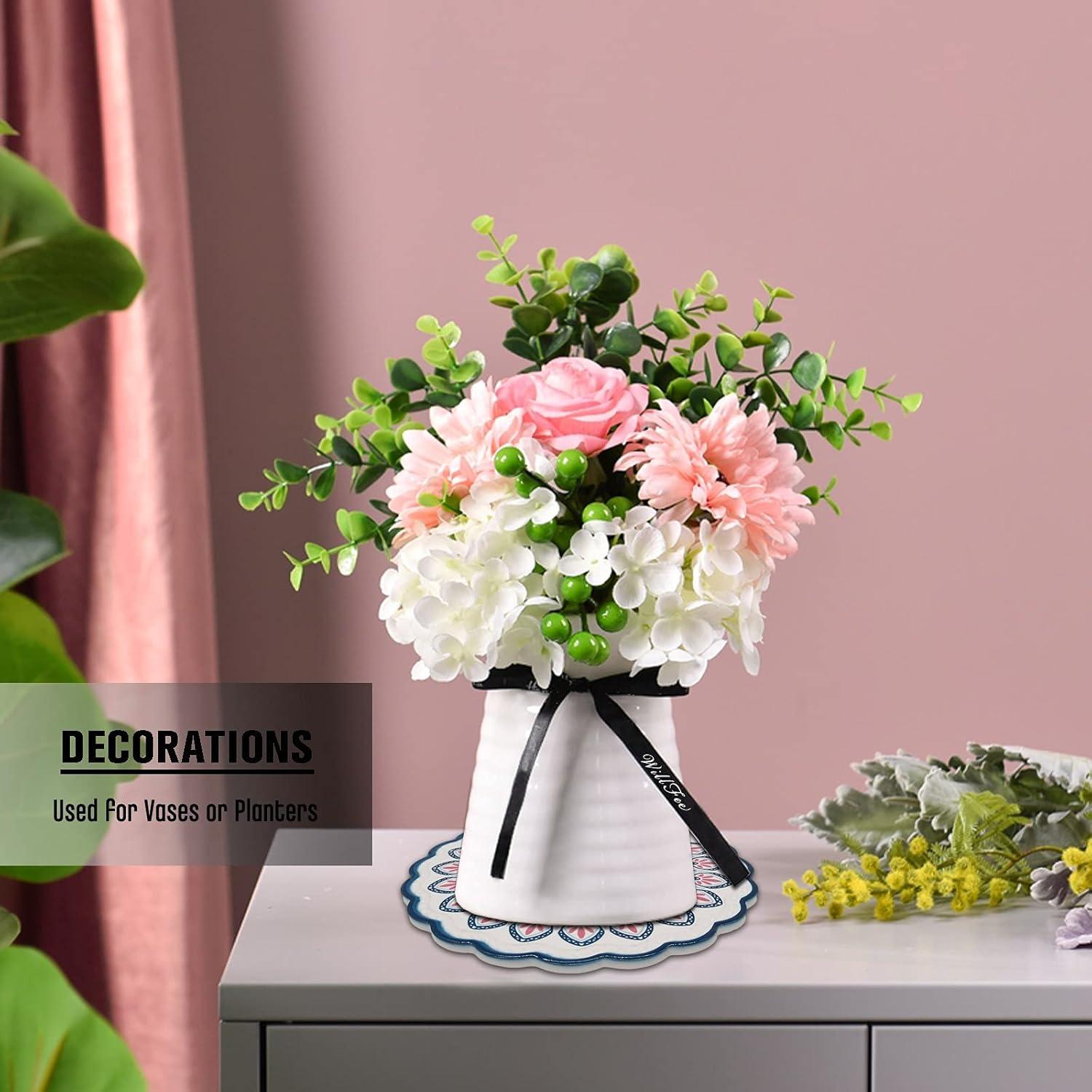 Trivetes de Cerámica WillFee Redondos 20 cm Juego de 4