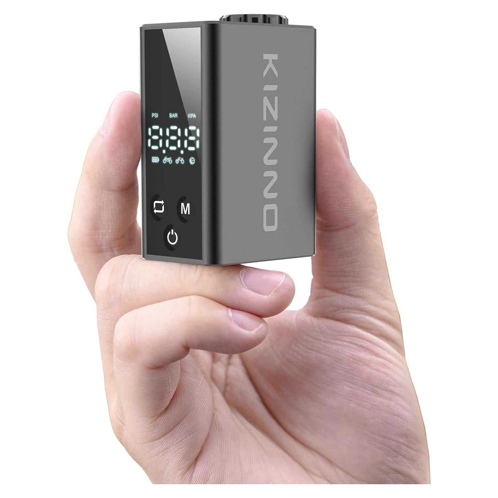 Mini bomba de bicicleta KIZINNO B7 120 PSI portátil negra