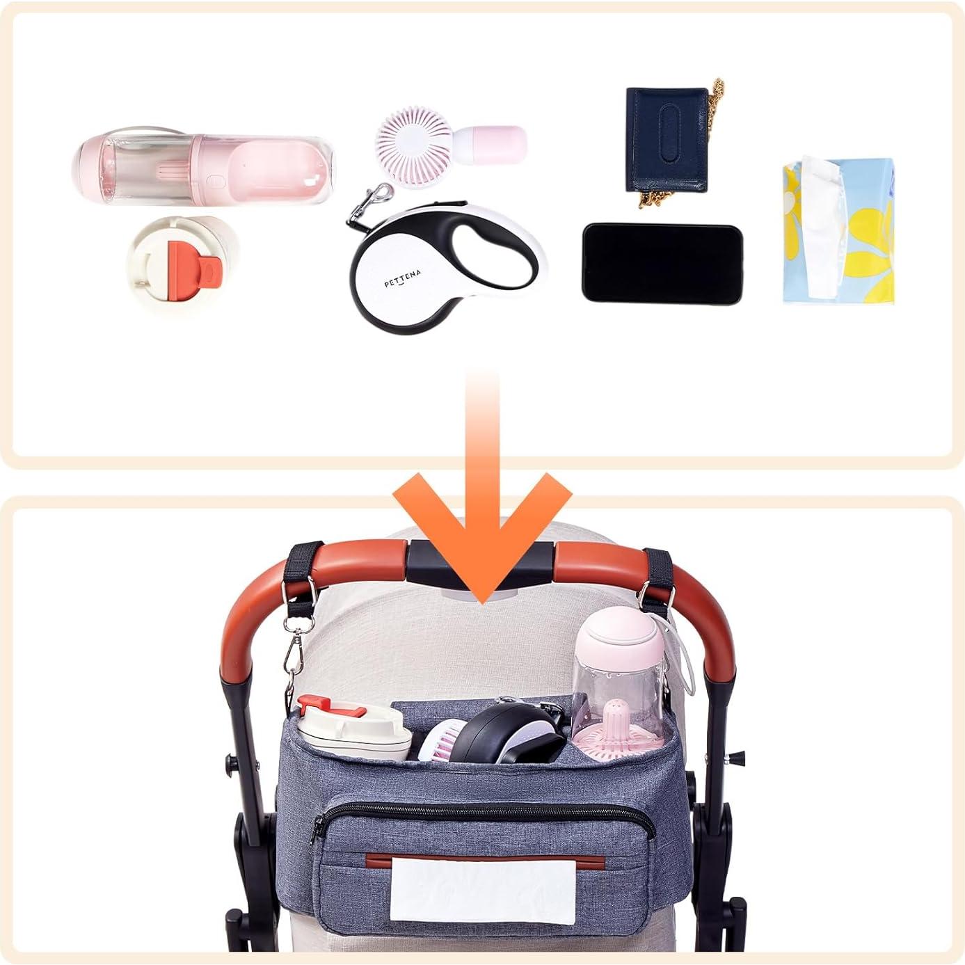 Organizador de Carro para Perro PETTENA con Soporte para Tazas