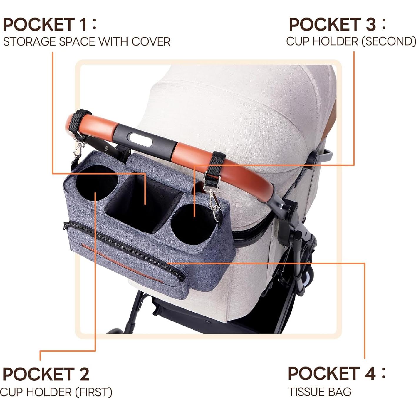 Organizador de Carro para Perro PETTENA con Soporte para Tazas