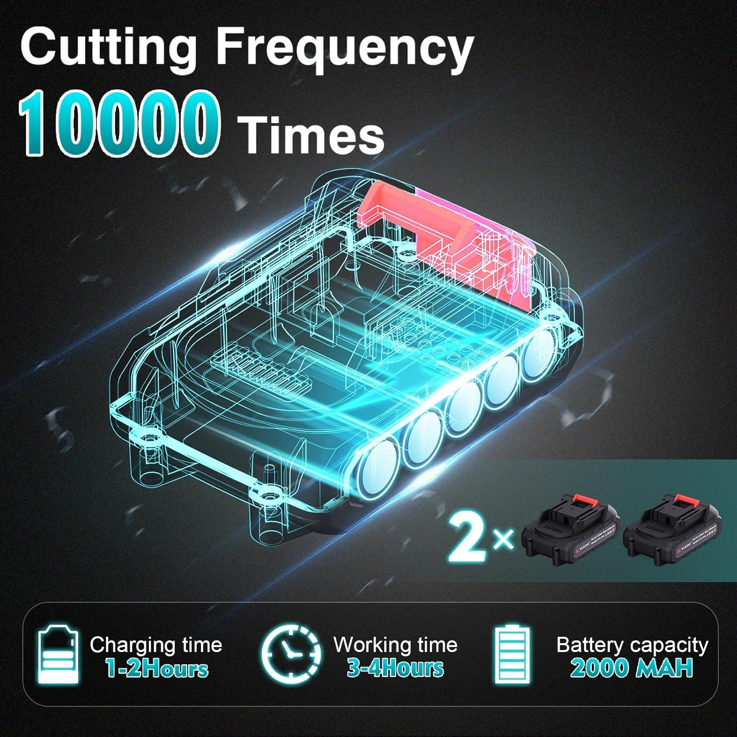 Tijeras de podar eléctricas K KLEZHI 21V 2000mAh inalámbricas