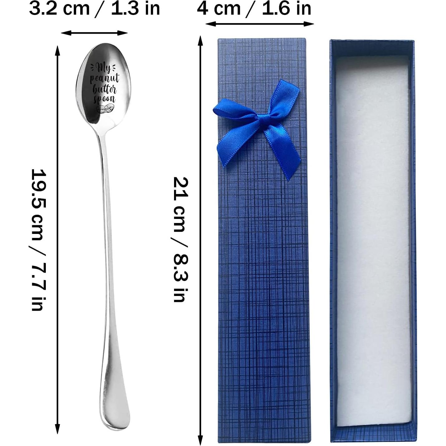 Cuchara de Mantequilla de Maní HSSPIRITZ en Acero Inoxidable