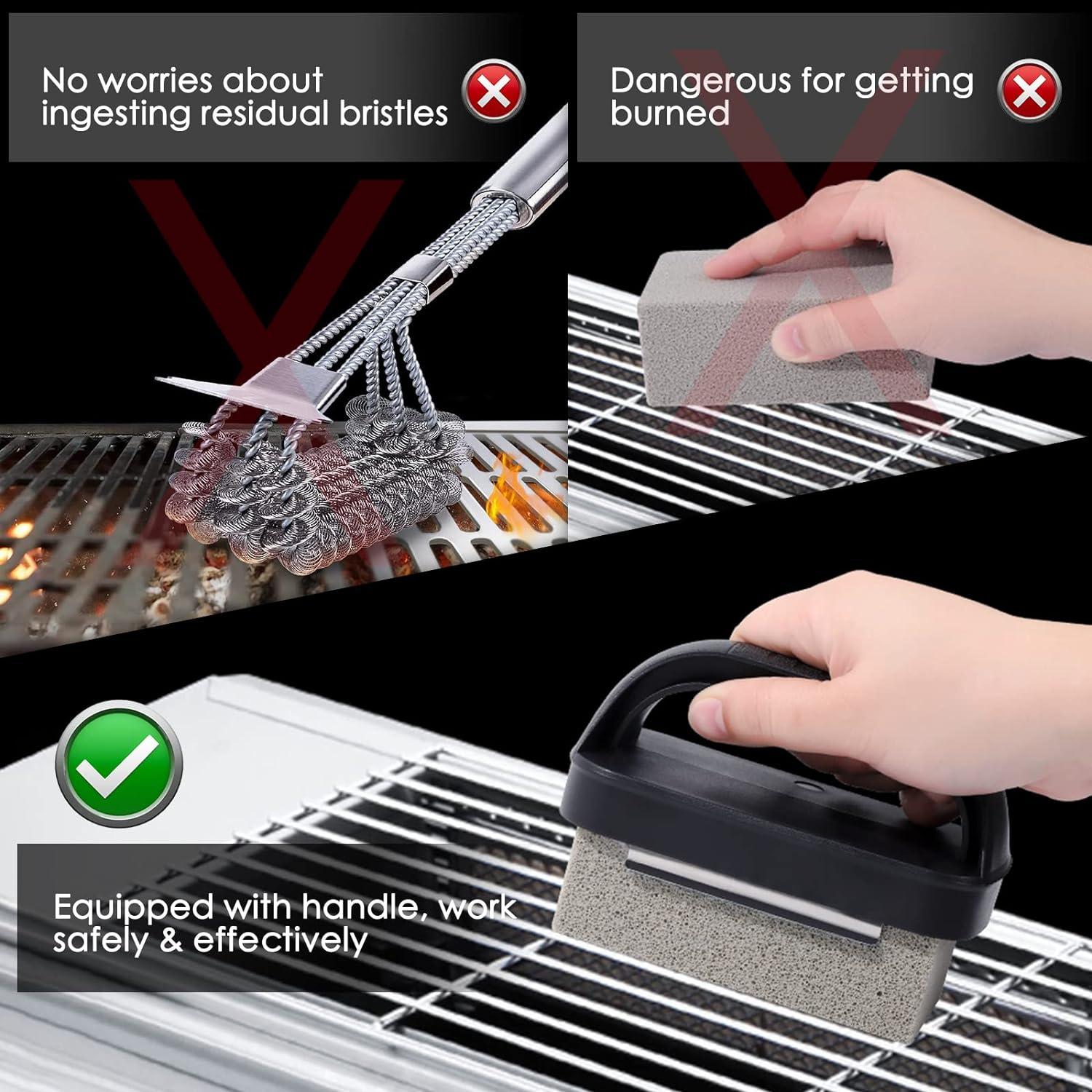 Bloque de Limpieza de Plancha MOWOT - 3 Piezas con Mango