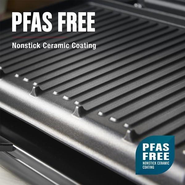 Parrilla y prensa de panini George Foreman GR015F-1BGX 5 porciones