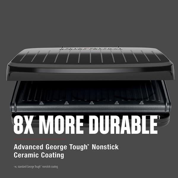 Parrilla y prensa de panini George Foreman GR015F-1BGX 5 porciones