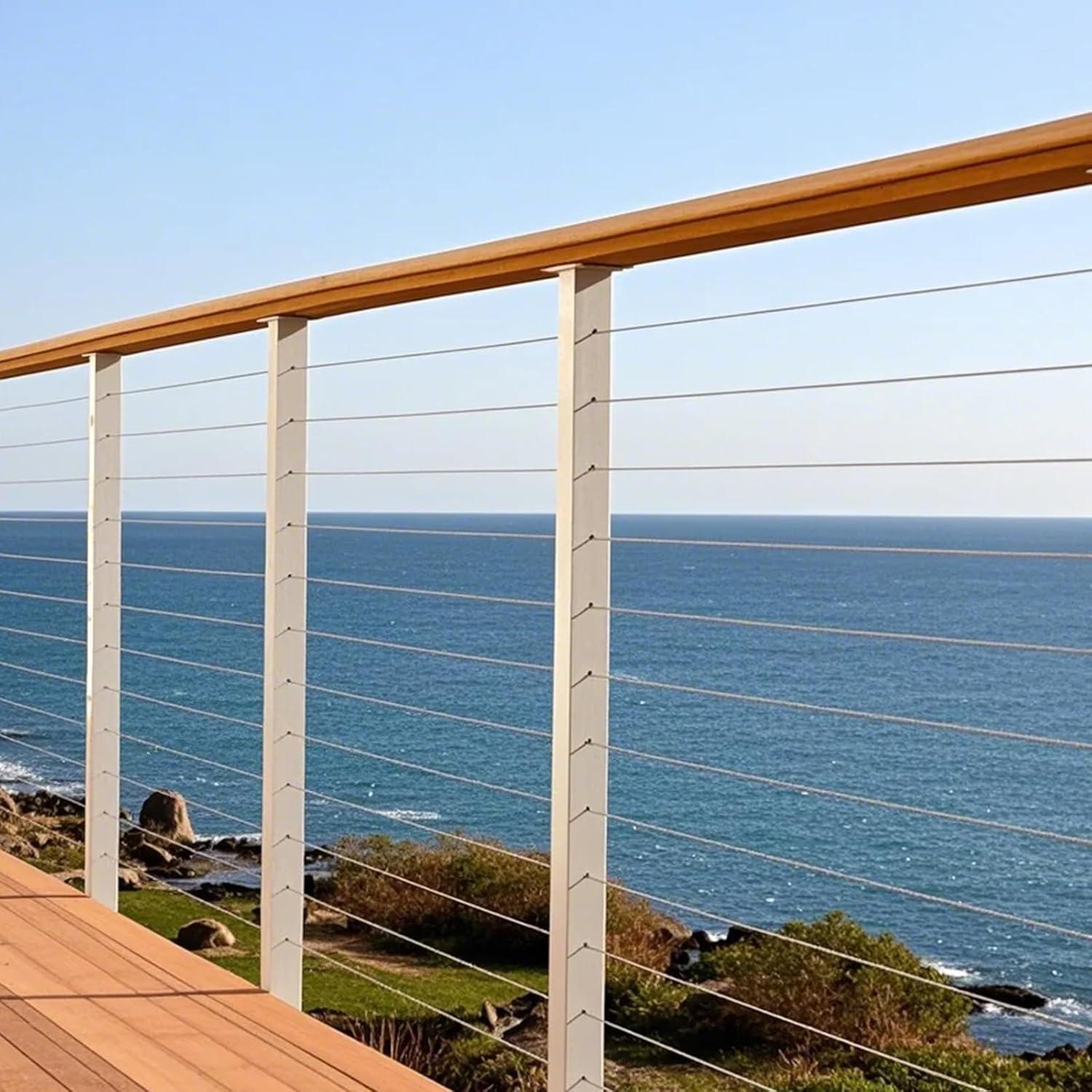 Cable de Alambre de Acero VEVOR 1/4" (6.35 mm) 76.2 m con Guantes