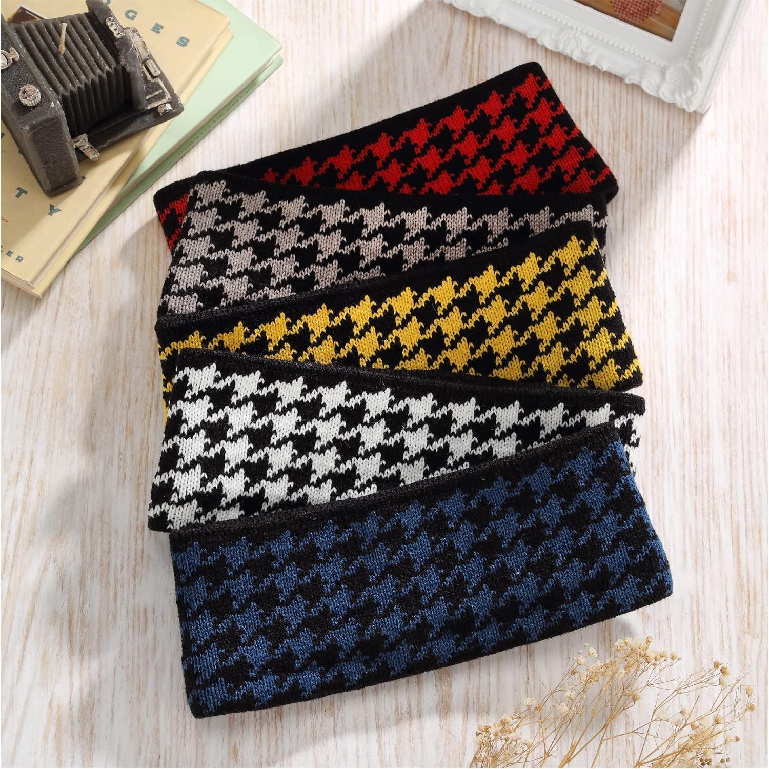 Banda para la Cabeza de Mujer BYOS Houndstooth Forro Polar