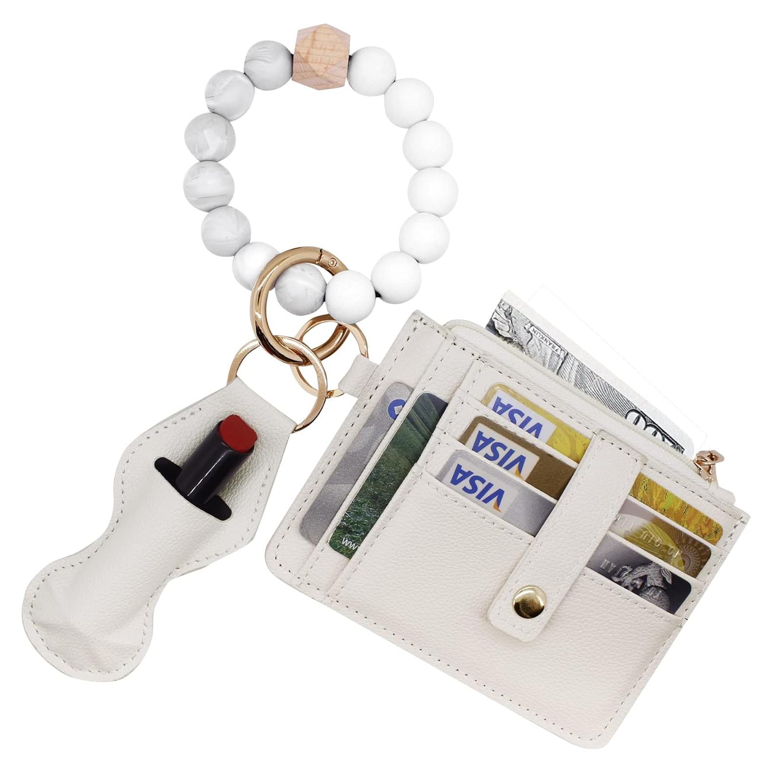 Pulsera de Llave de Silicona BIHRTC para Mujeres con Monedero