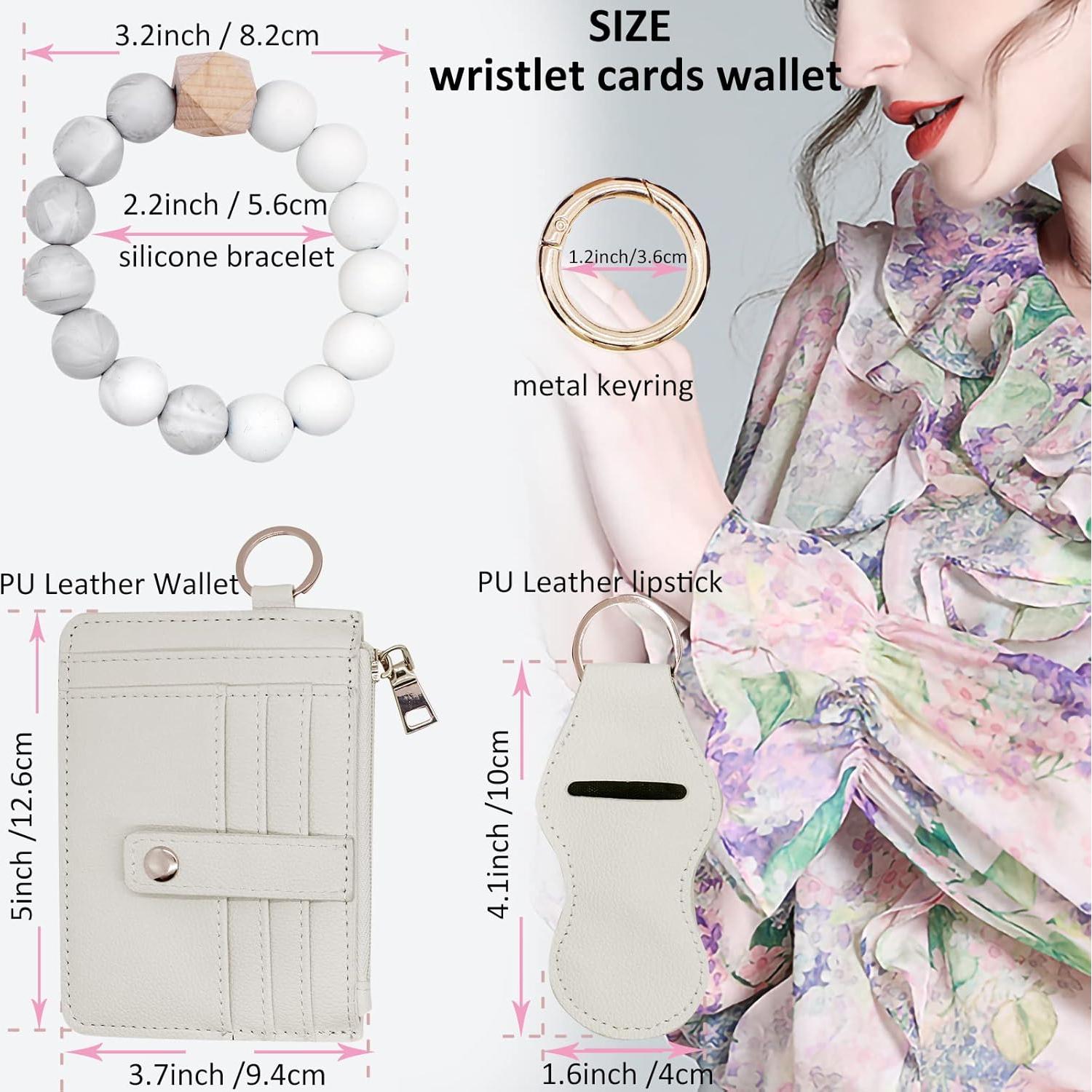 Pulsera de Llave de Silicona BIHRTC para Mujeres con Monedero