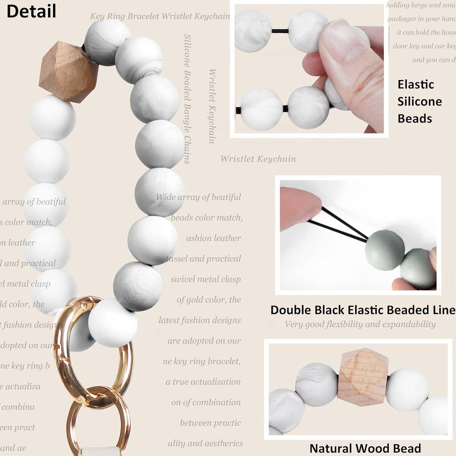 Pulsera de Llave de Silicona BIHRTC para Mujeres con Monedero