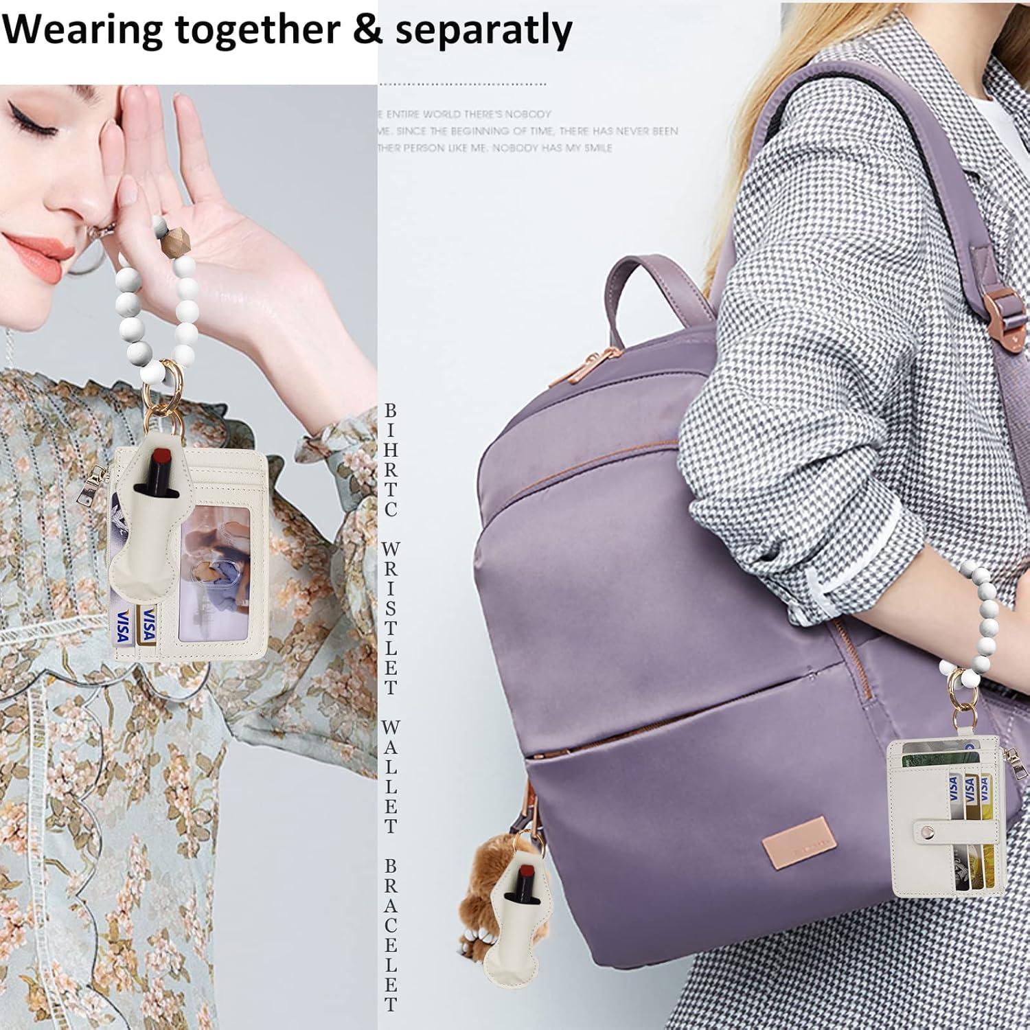 Pulsera de Llave de Silicona BIHRTC para Mujeres con Monedero