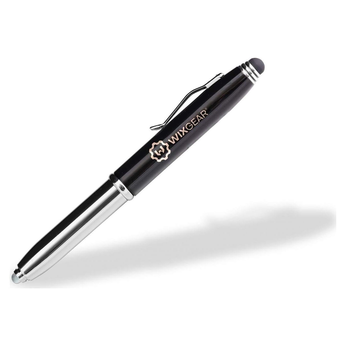 Bolígrafo Tri-Función WixGear Negro - Estilógrafo y Linterna LED