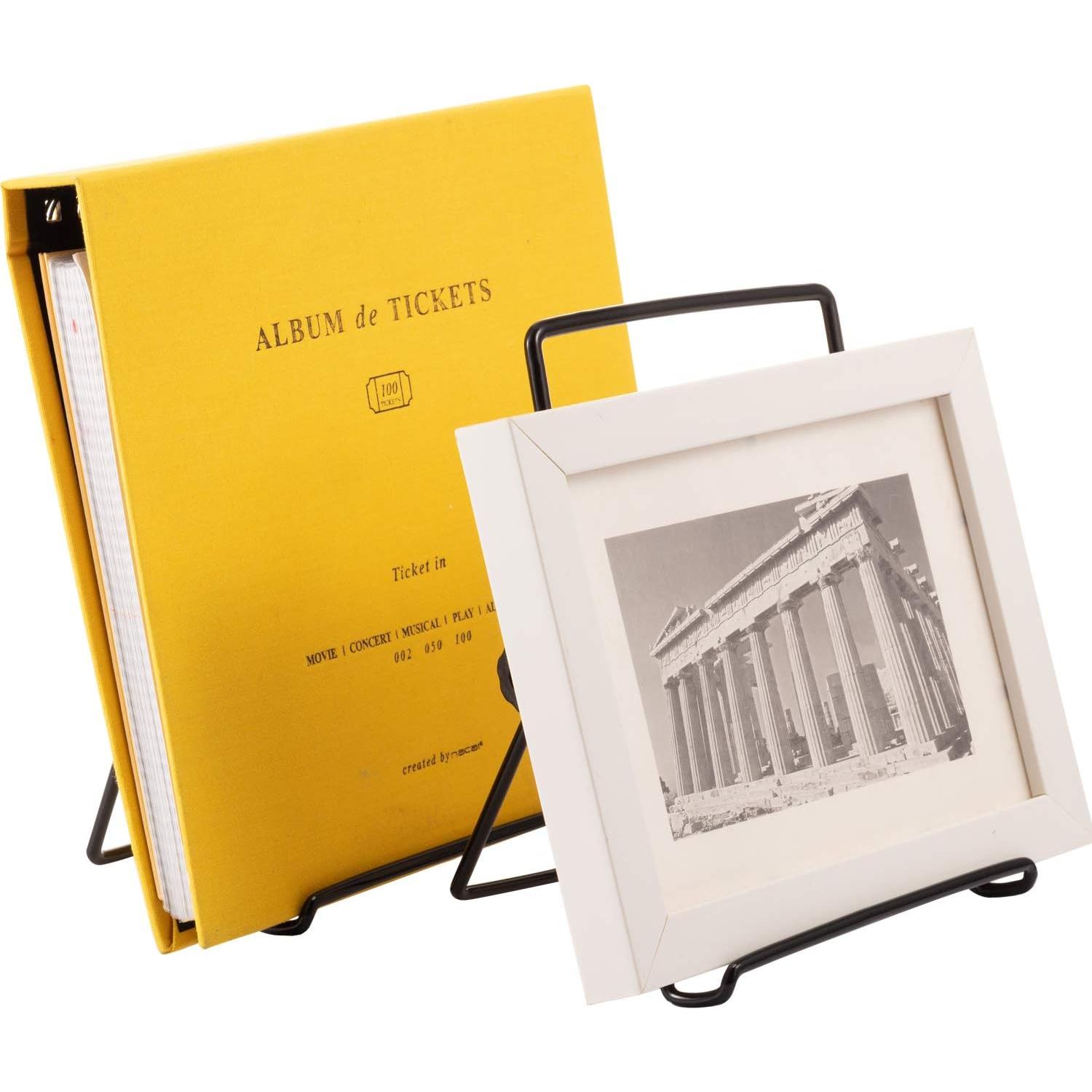 Soporte Plegable de Hierro Hotop para Fotos y Libros - 3 Paquetes