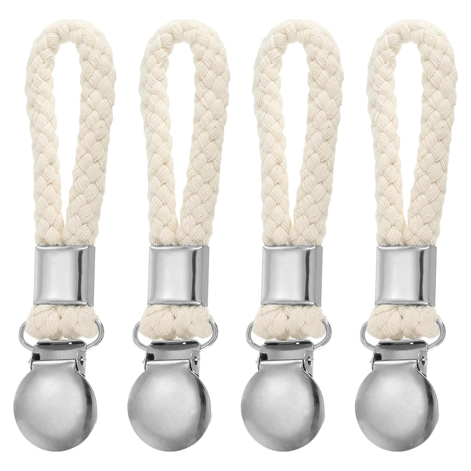 Clip de Toallas de Cocina PATIKIL, Metal, Beige, Paquete de 4