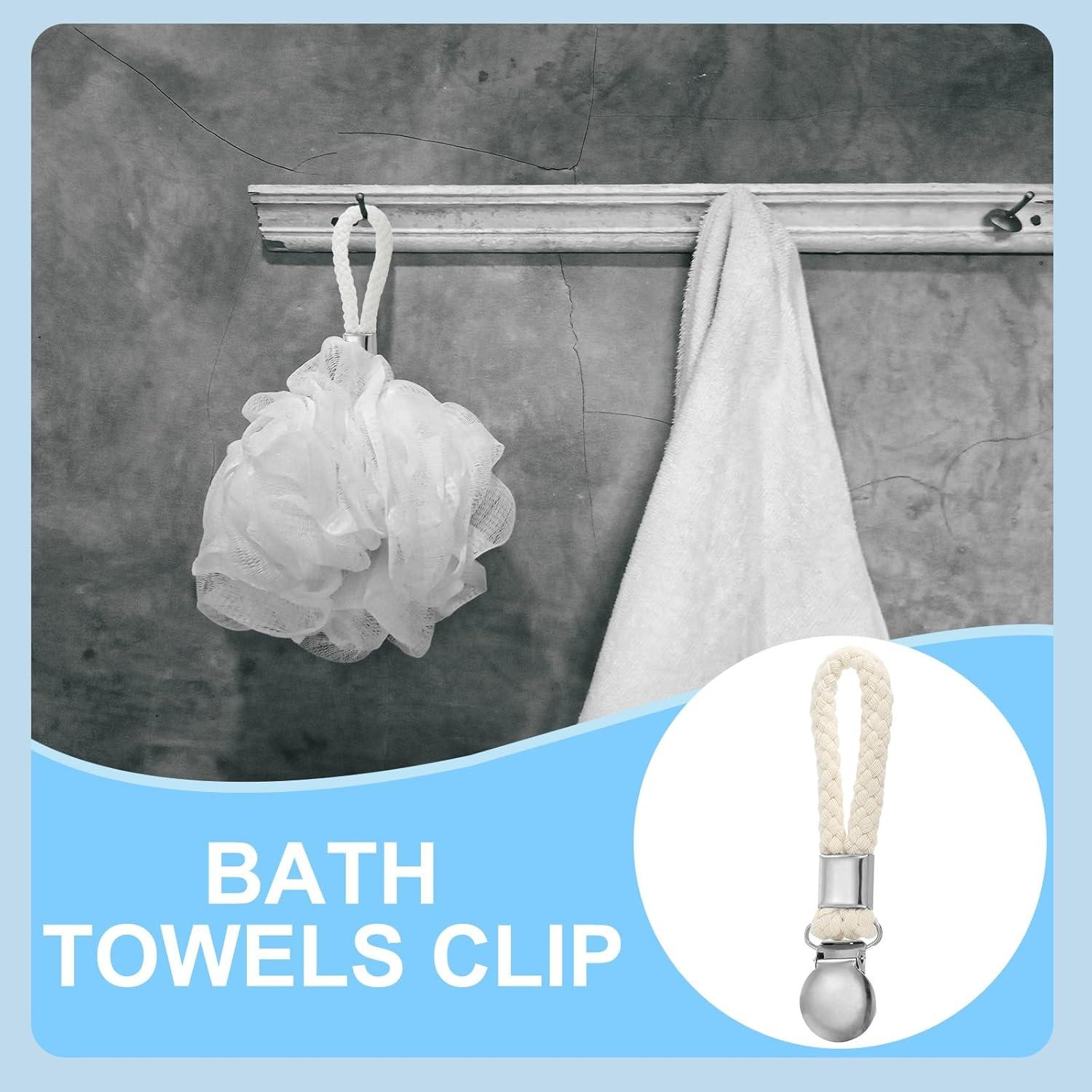 Clip de Toallas de Cocina PATIKIL, Metal, Beige, Paquete de 4