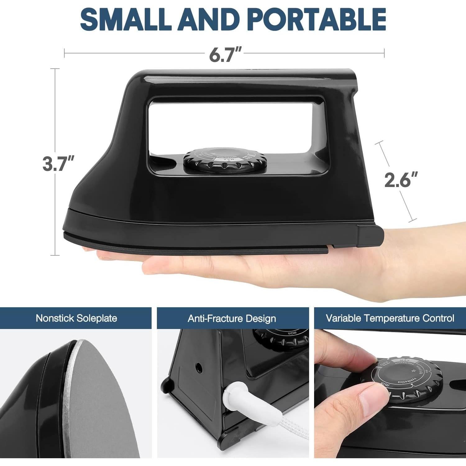 Mini Prensa de Calor Portátil 400W para Manualidades - 9.6x6.8cm