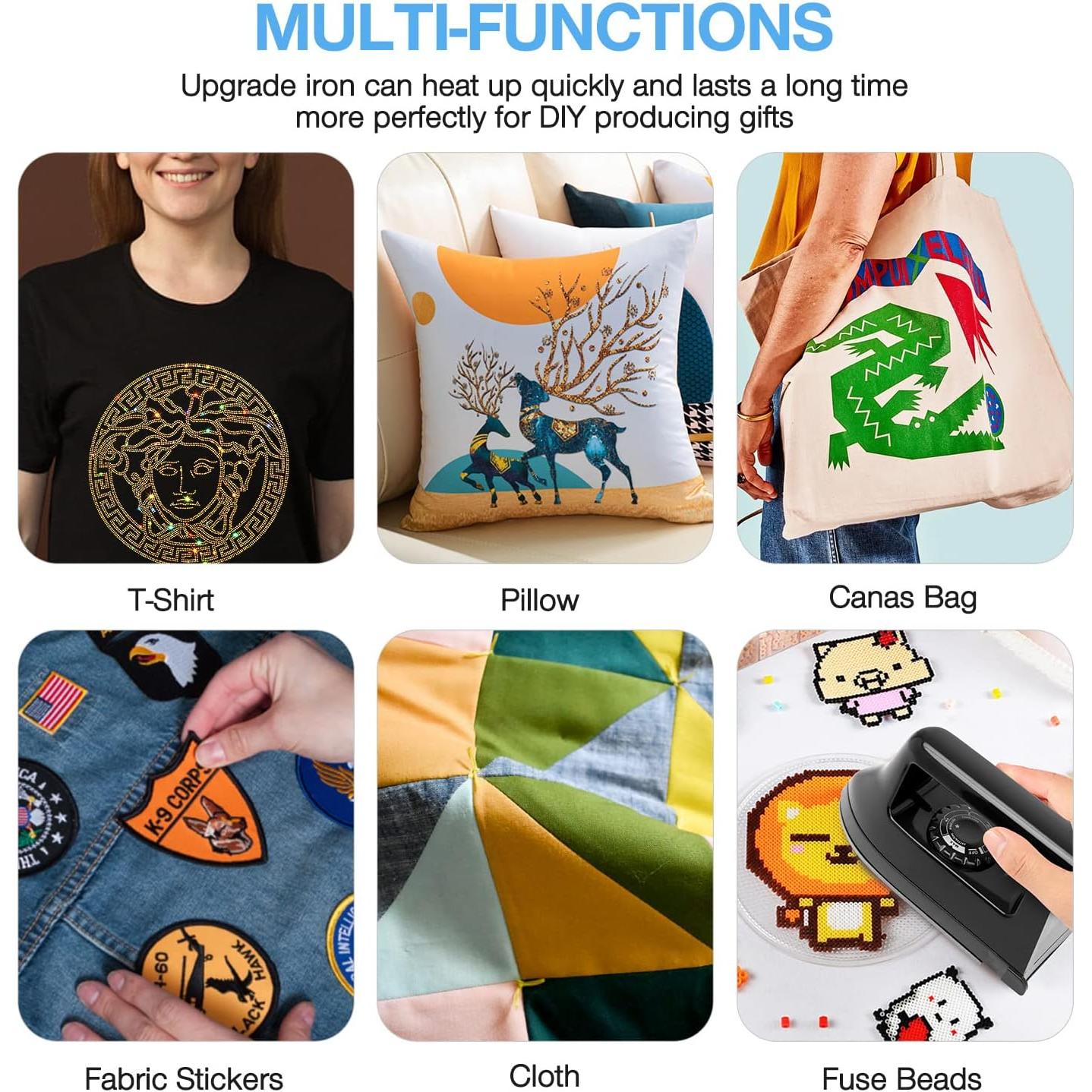 Mini Prensa de Calor Portátil 400W para Manualidades - 9.6x6.8cm