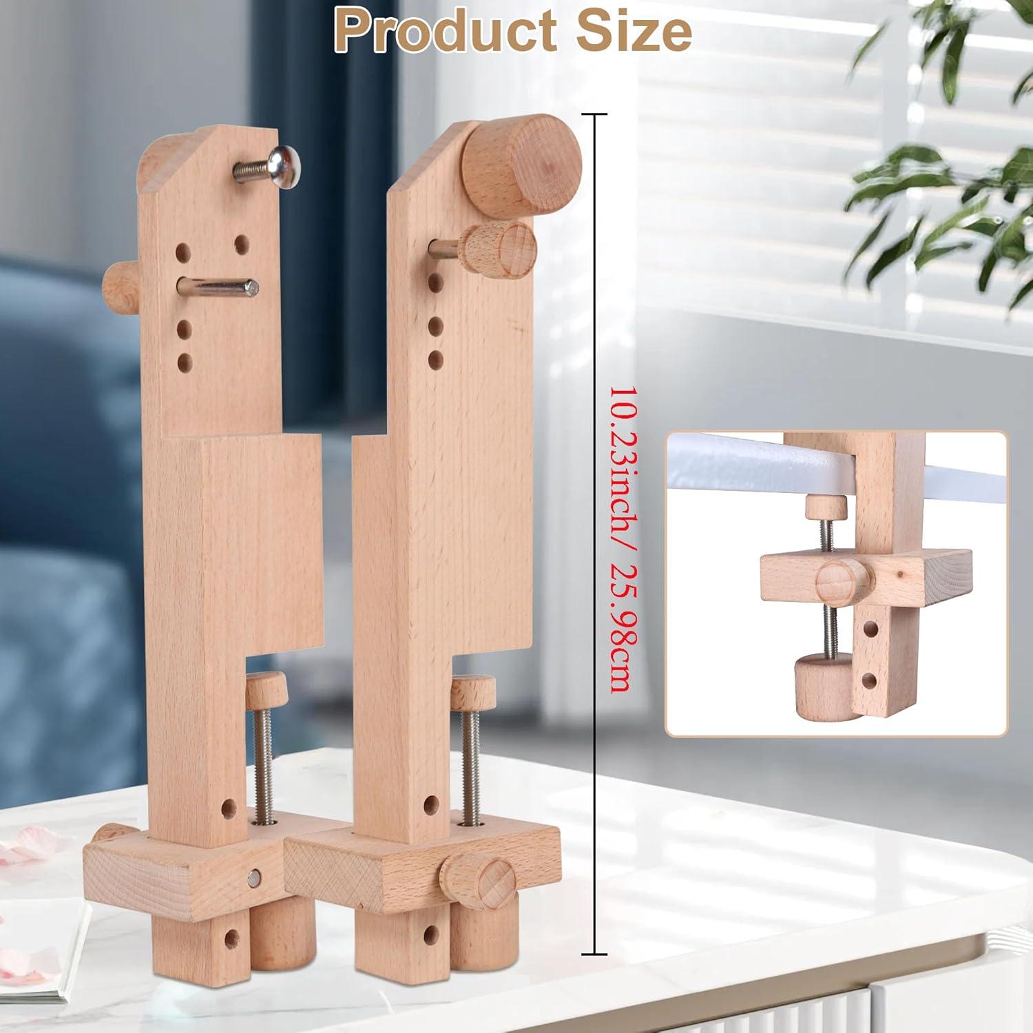 Marco de Bordado Ajustable Guofa de Madera Natural 26x5 cm