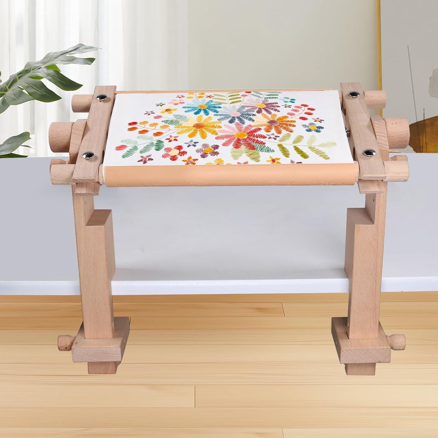 Marco de Bordado Ajustable Guofa de Madera Natural 26x5 cm