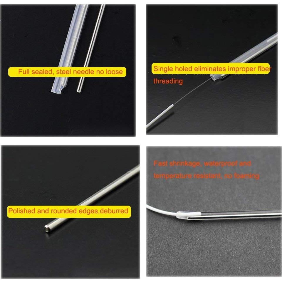 600 Manguitos Termocontraíbles de Fibra VFLTOOL 2.6mm x 60mm
