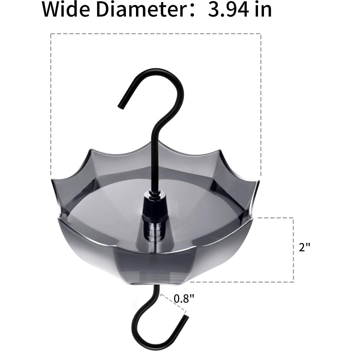 Trampa para Hormigas TERULF con Paraguas Negro, 4 Paquetes