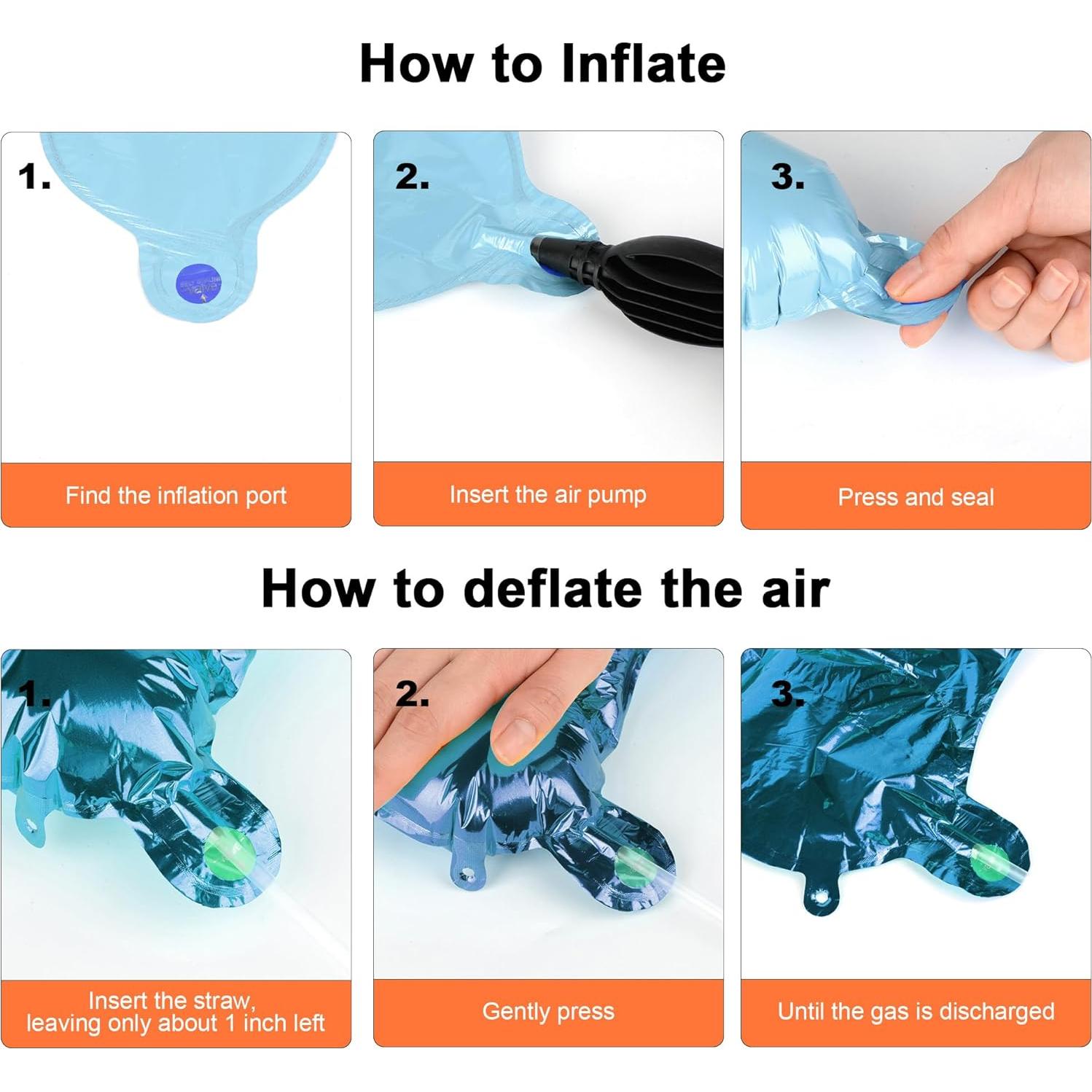 Conjunto de Globos de Letras Azul Bebé 53pcs - Personaliza Nombres