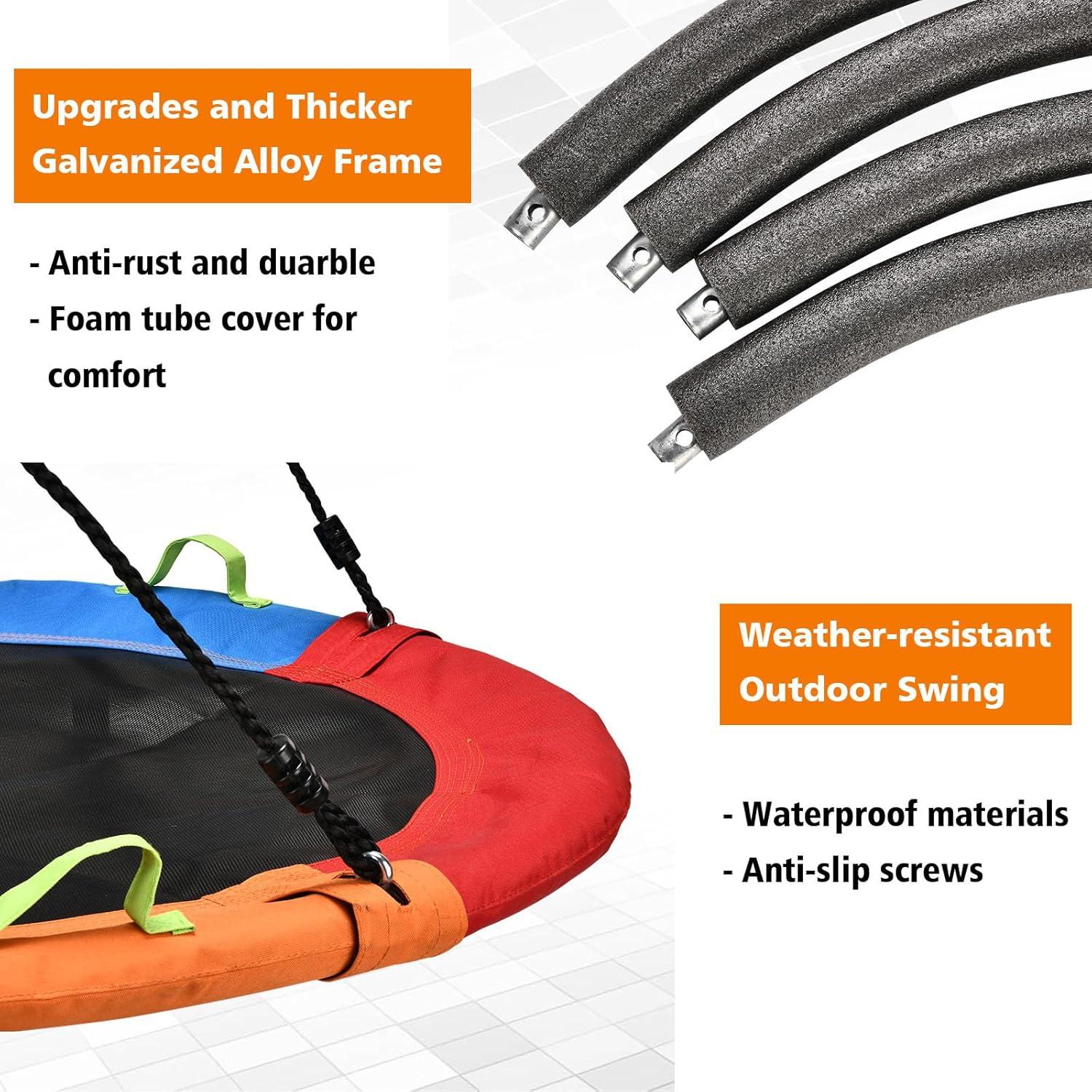 Columpio de Plato HeyZoo 101.6 cm Multicolor para Exterior