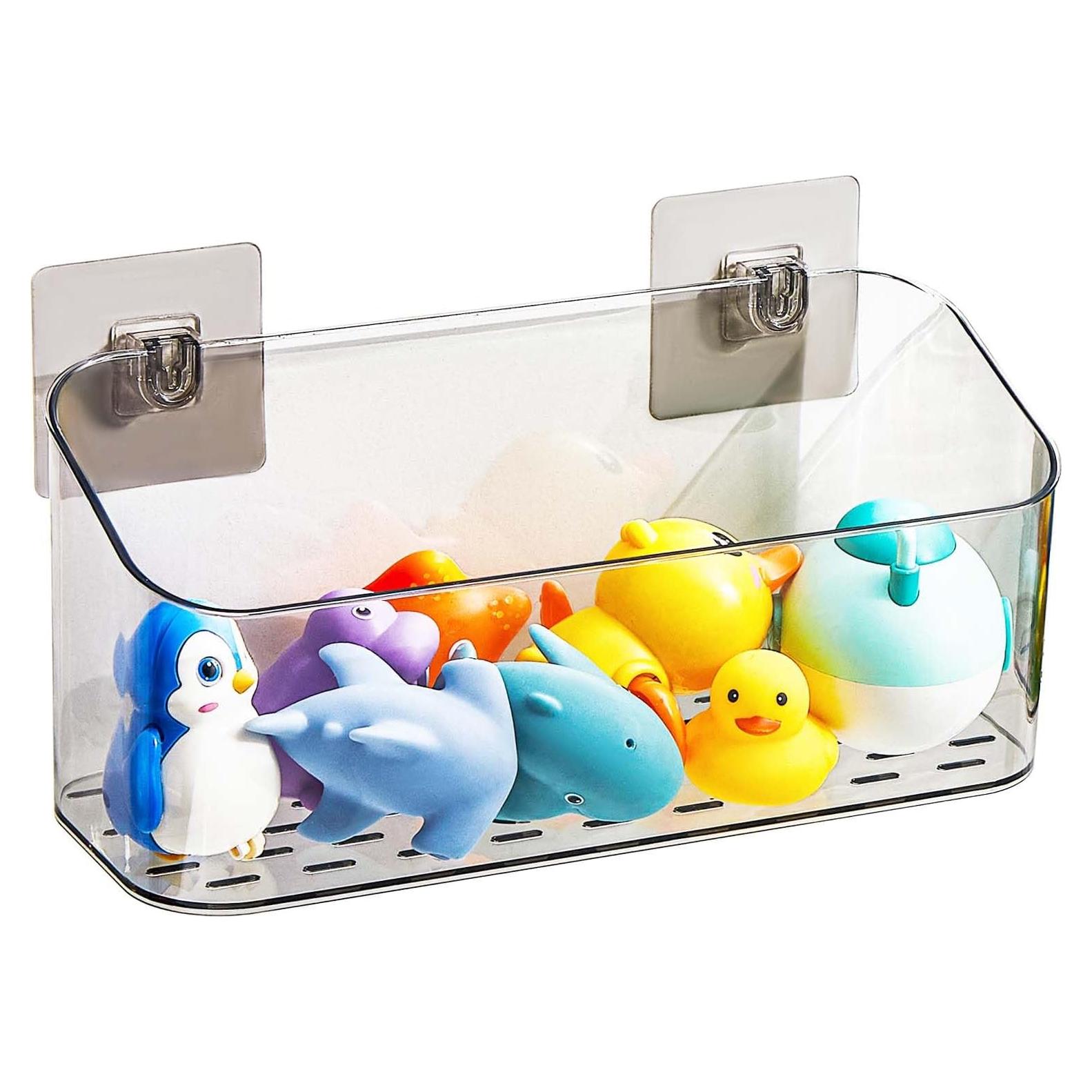 Organizador de Juguetes de Baño Eunion Transparente Negro 10.8x29cm