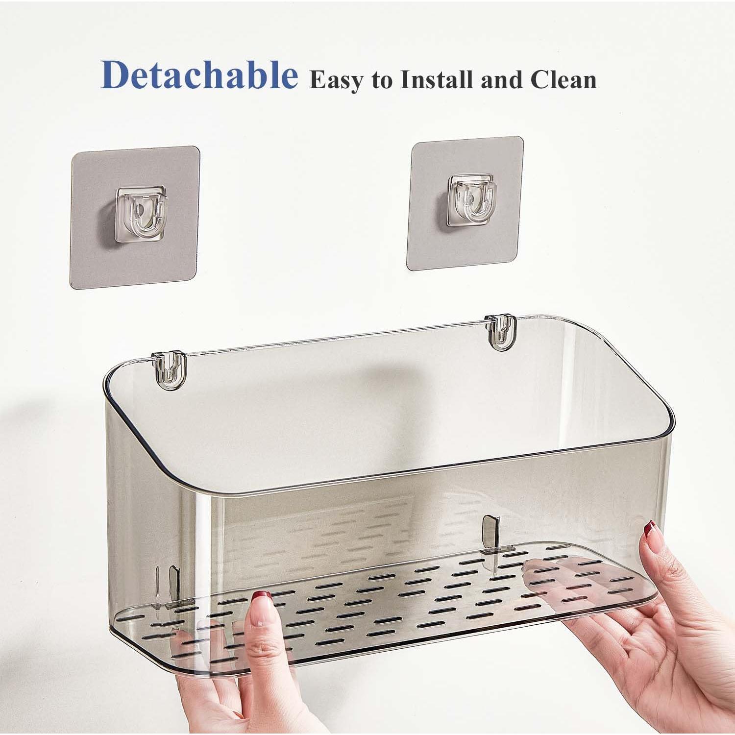 Organizador de Juguetes de Baño Eunion Transparente Negro 10.8x29cm