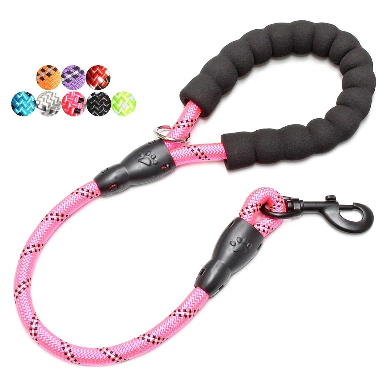 Correa para Perros BAAPET 61 cm Rosa con Mango Acolchado