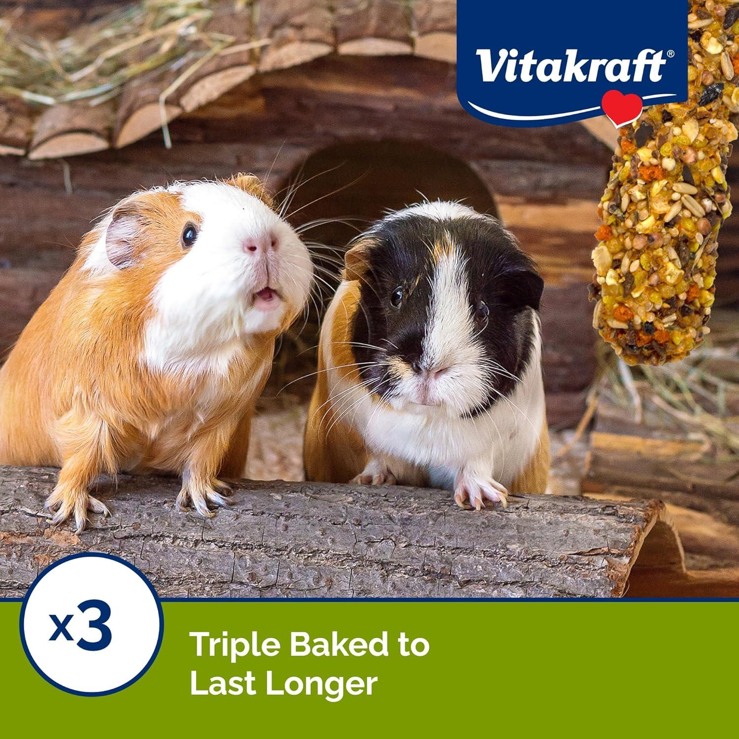 Vitakraft Crunch Sticks para Cobayas - Manzana y Naranja - 99g