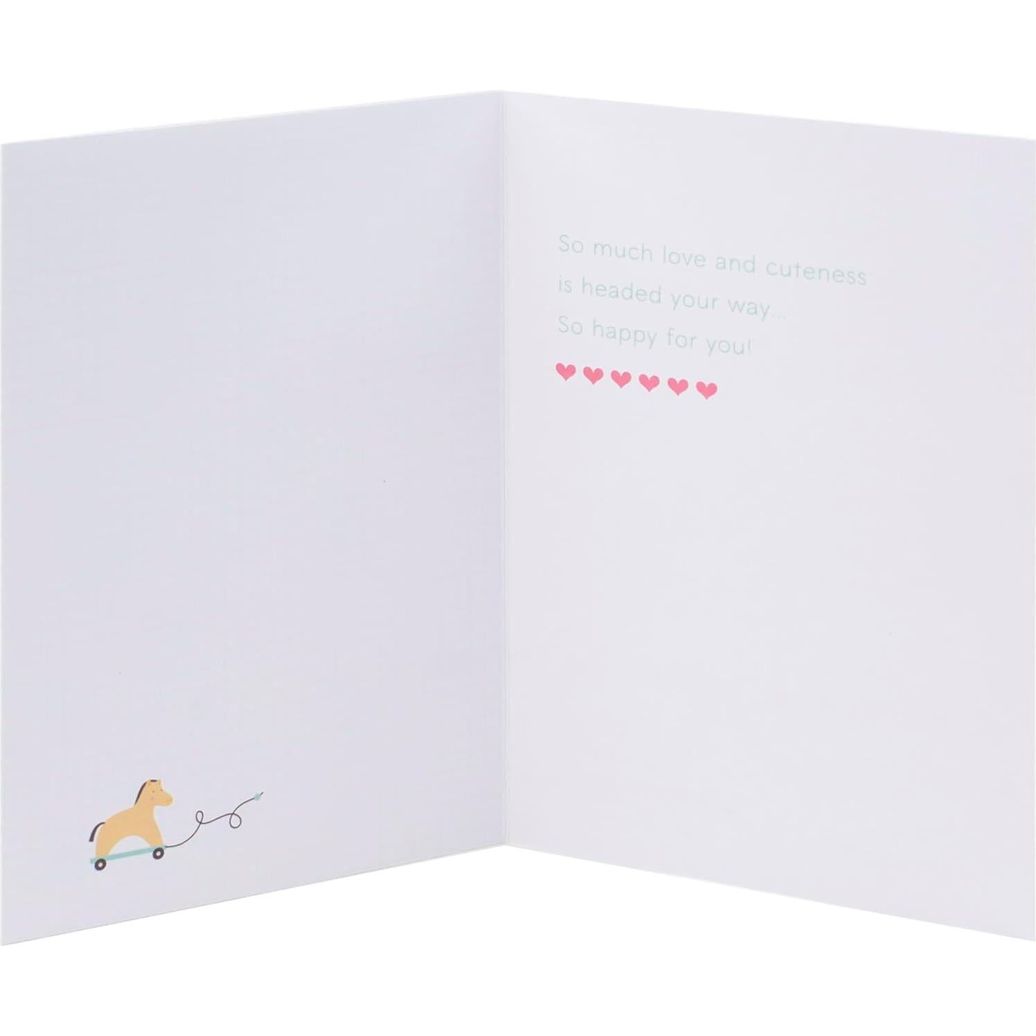 Tarjeta de Baby Shower Hallmark Signature Bienvenido Bebé 12.7x18.3cm