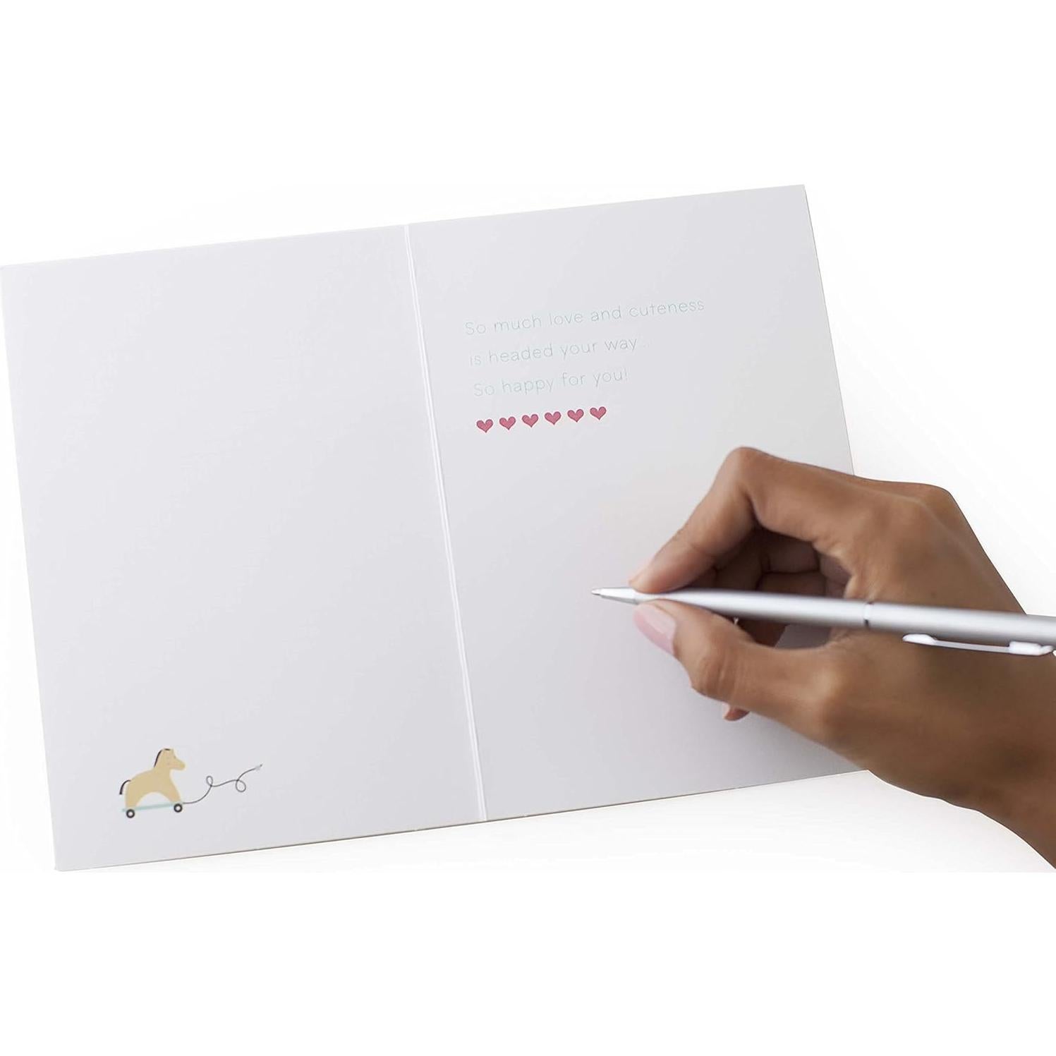 Tarjeta de Baby Shower Hallmark Signature Bienvenido Bebé 12.7x18.3cm